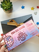Harry Styles Foil Ticket | Personalised Keepsake Gift - Foil Ticket - Printarelle
