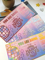 Harry Styles Foil Ticket | Personalised Keepsake Gift - Foil Ticket - Printarelle