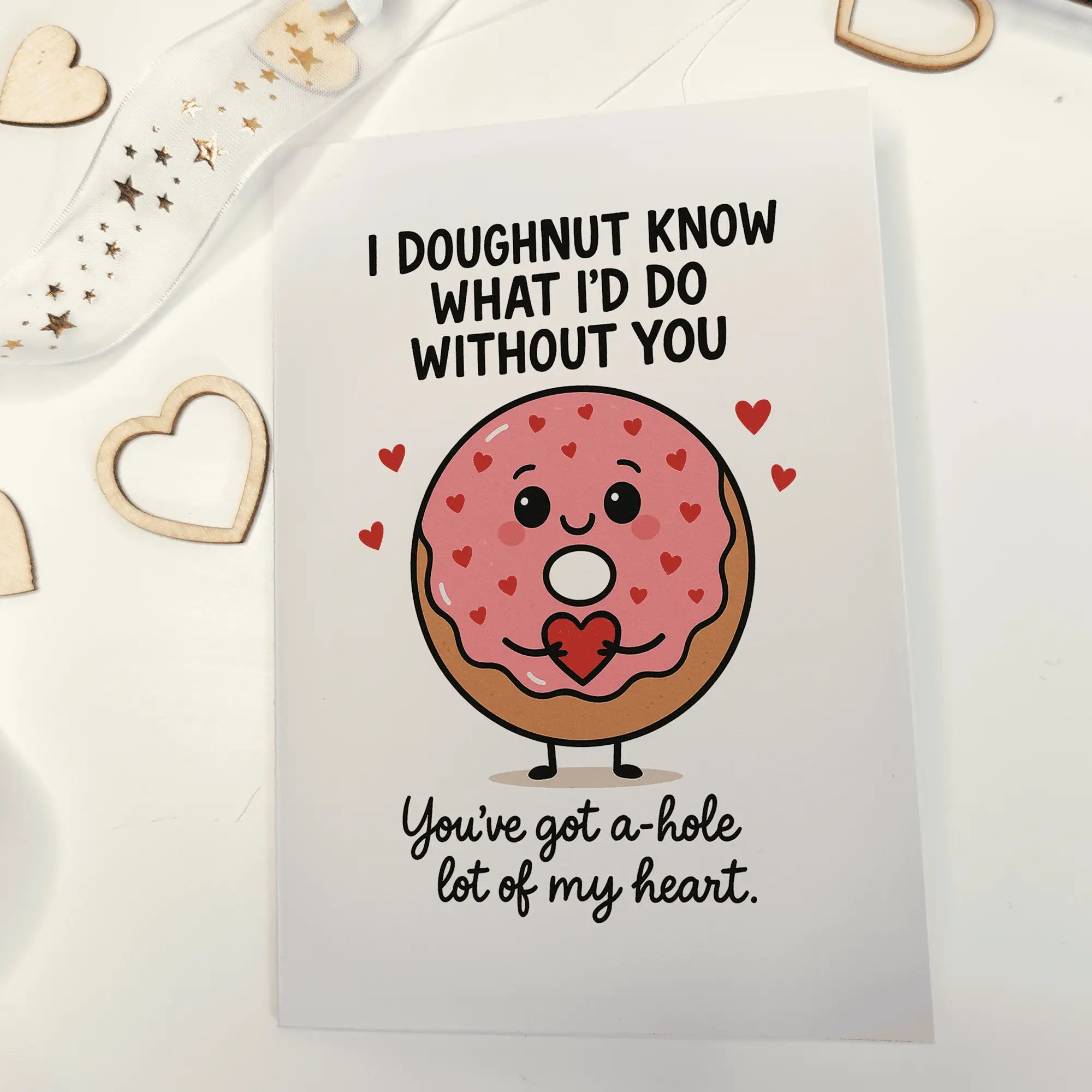 I Doughnut Know – Funny Doughnut Food Pun Anniversary Card - Greeting Card