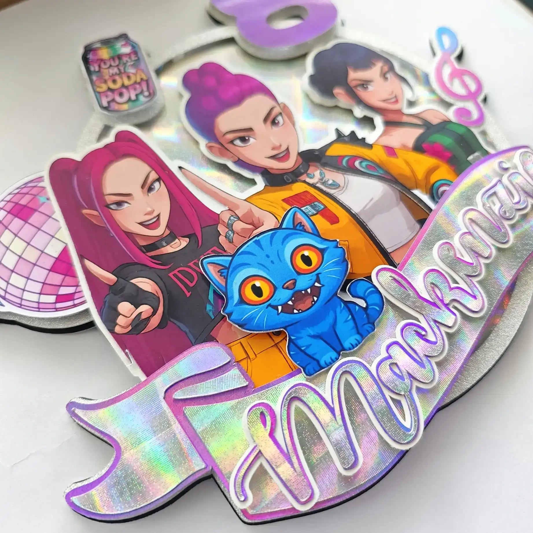 K-Pop Demon Hunters Cake Topper