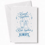 Handmade - Greeting Card - Religious Wedding Card – Kneel Together Rise Together | Ireland