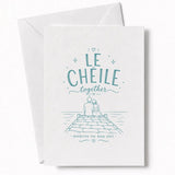 Handmade - Greeting Card - Le Chéile Together Irish Card – Sunset Pier Couple | Ireland