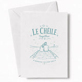 Handmade - Greeting Card - Irish Le Chéile Together Wedding Card – Pier Scene | Ireland