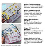 Legoland Surprise Foil Ticket | Personalised Keepsake - personalised legoland foil, kraft envelope, personalised