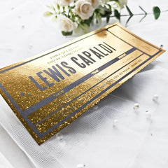 Lewis Capaldi Foil Concert Ticket – Personalized Surprise Gift