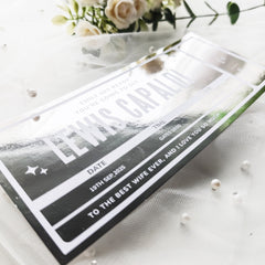 Lewis Capaldi Concert Ticket - Personalised Foil Keepsake
