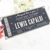 Lewis Capaldi Foil Concert Ticket – Personalized Reveal Surprise Gift - Foil Ticket