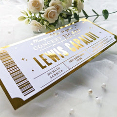Lewis Capaldi Foil Concert Ticket – Personalized Reveal Surprise Gift - Foil Ticket