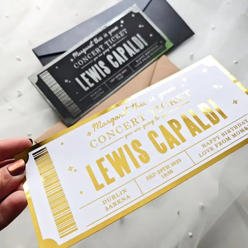 Lewis Capaldi Foil Concert Ticket