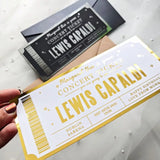 Lewis Capaldi Foil Concert Ticket – Personalized Reveal Surprise Gift - Foil Ticket