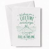 Handmade - Greeting Card - Romantic Wedding Card – Lifetime of Evenings | Ireland