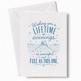 Handmade - Greeting Card - Romantic Wedding Card – Lifetime of Evenings | Ireland
