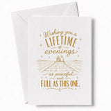 Handmade - Greeting Card - Romantic Wedding Card – Lifetime of Evenings | Ireland