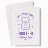 Handmade - Greeting Card - Love Promise Forever Wedding Card – Ring Box | Ireland