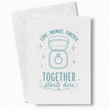 Handmade - Greeting Card - Love Promise Forever Wedding Card – Ring Box | Ireland