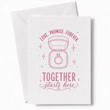 Handmade - Greeting Card - Love Promise Forever Wedding Card – Ring Box | Ireland