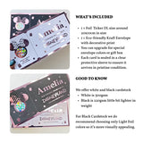 Disney-themed foil ticker with envelope and product details on a white background