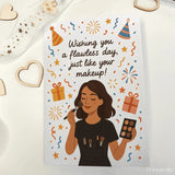 Makeup Artist Happy Birthday Card - Greeting Card