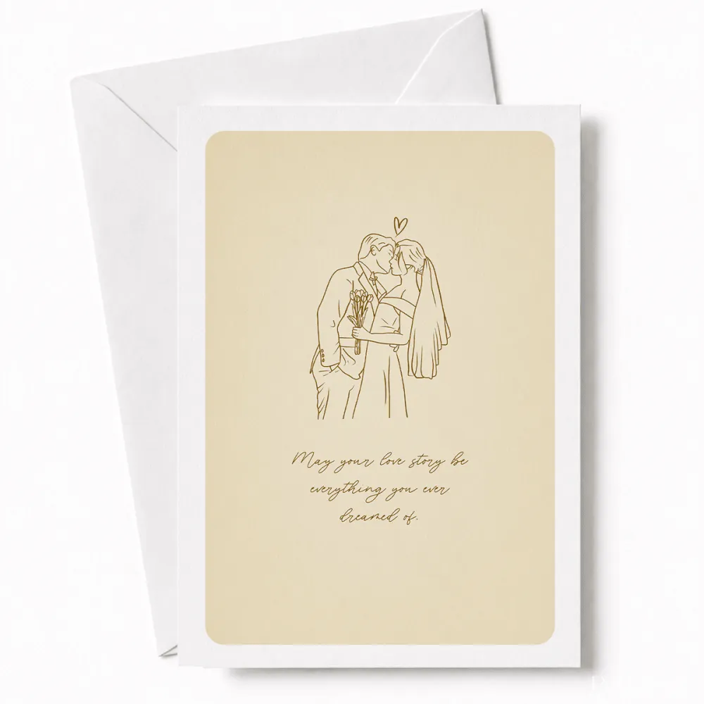 May Your Love Story | Romantic Wedding Day Card - love story, wedding card, wedding day, romantic wedding, romantic