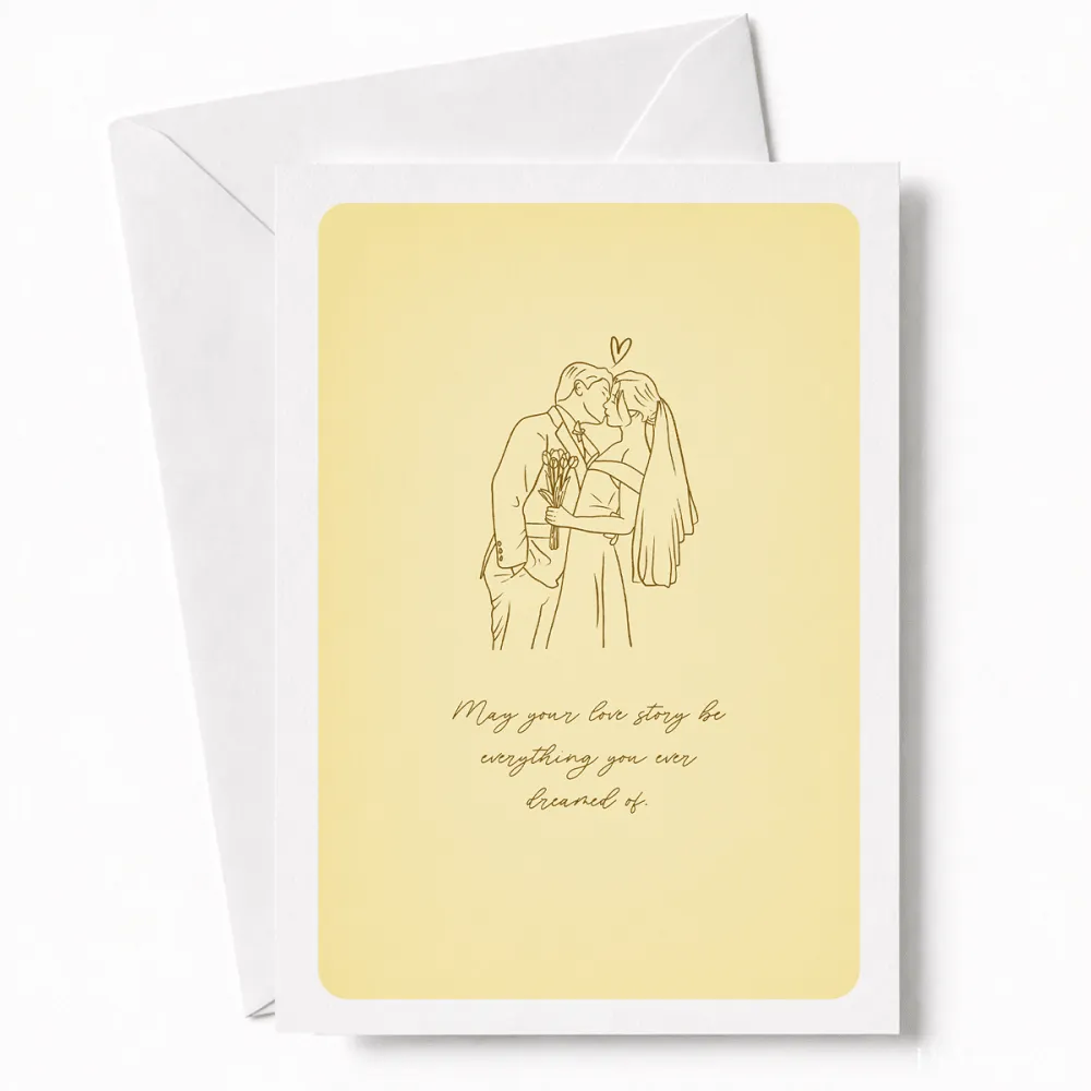May Your Love Story | Romantic Wedding Day Card - love story, wedding card, wedding day, romantic wedding, romantic