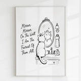 Handmade - Print - Mirror Mirror Fairest of Them All Cat Wall Print | Ireland