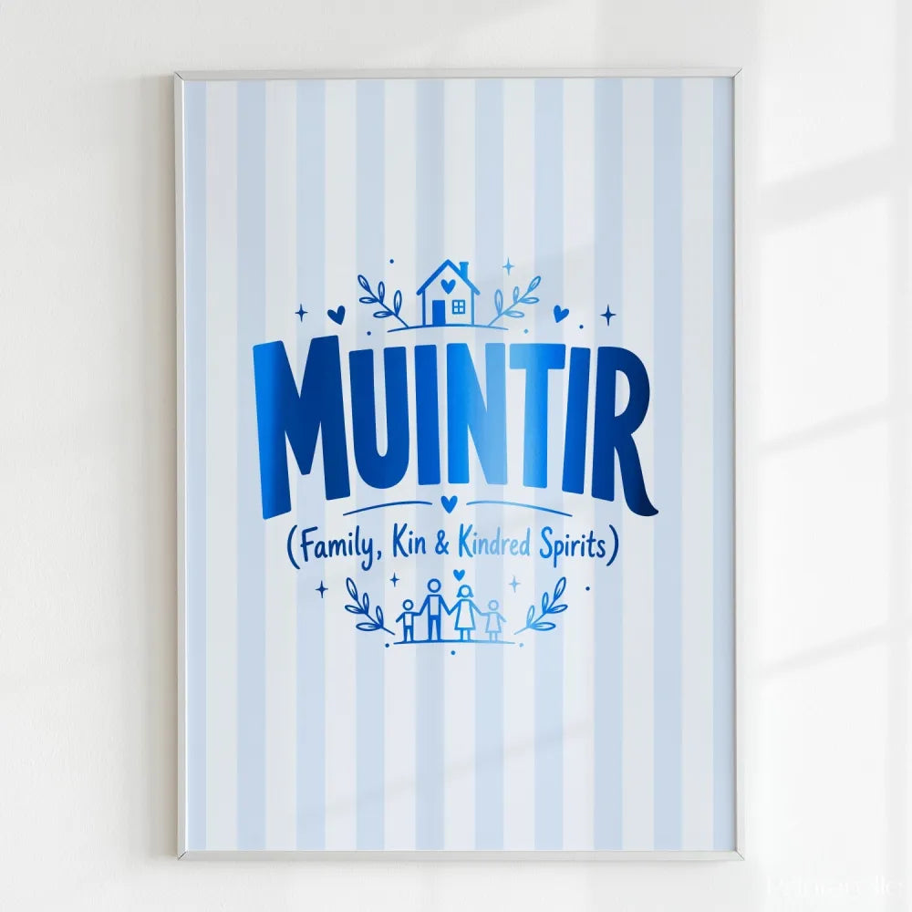 Handmade - Print - Muintir Irish Print – Family Kin and Kindred Spirits | Ireland
