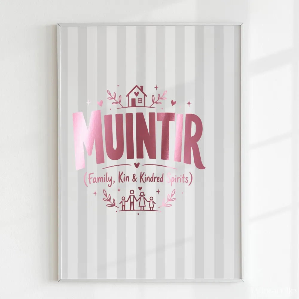Handmade - Print - Muintir Irish Print – Family Kin and Kindred Spirits | Ireland