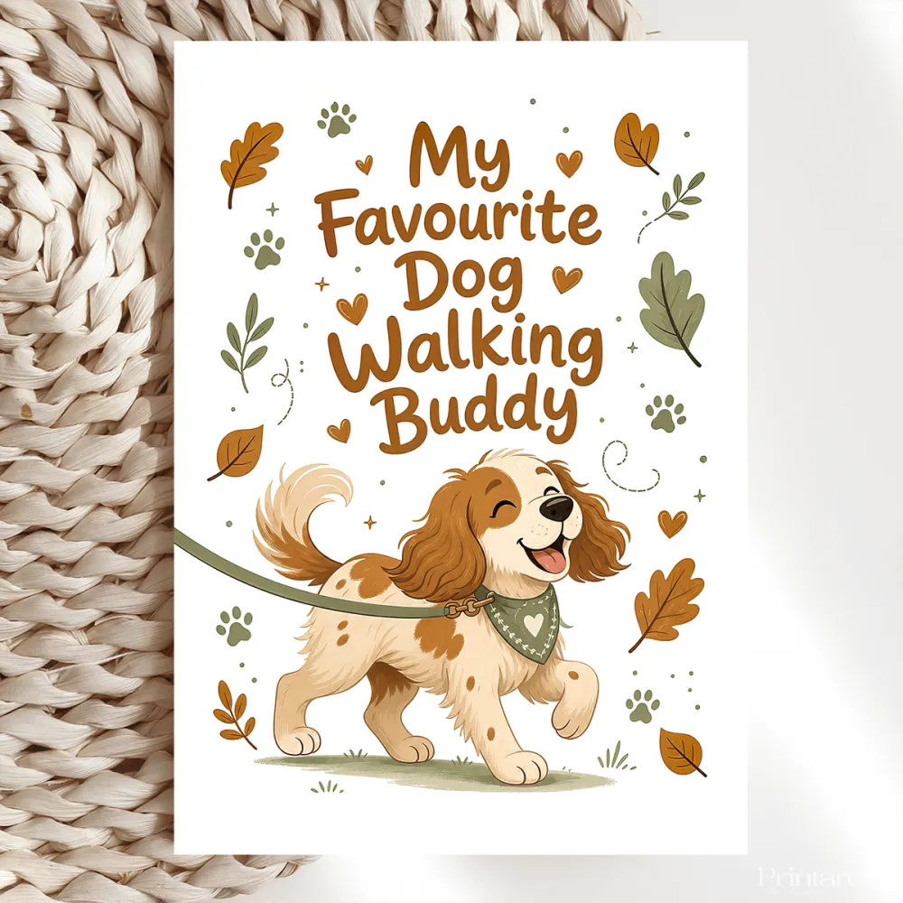 Handmade Greeting Card | Printarelle | For the dad who never minds being dragged out in all weather. This charming