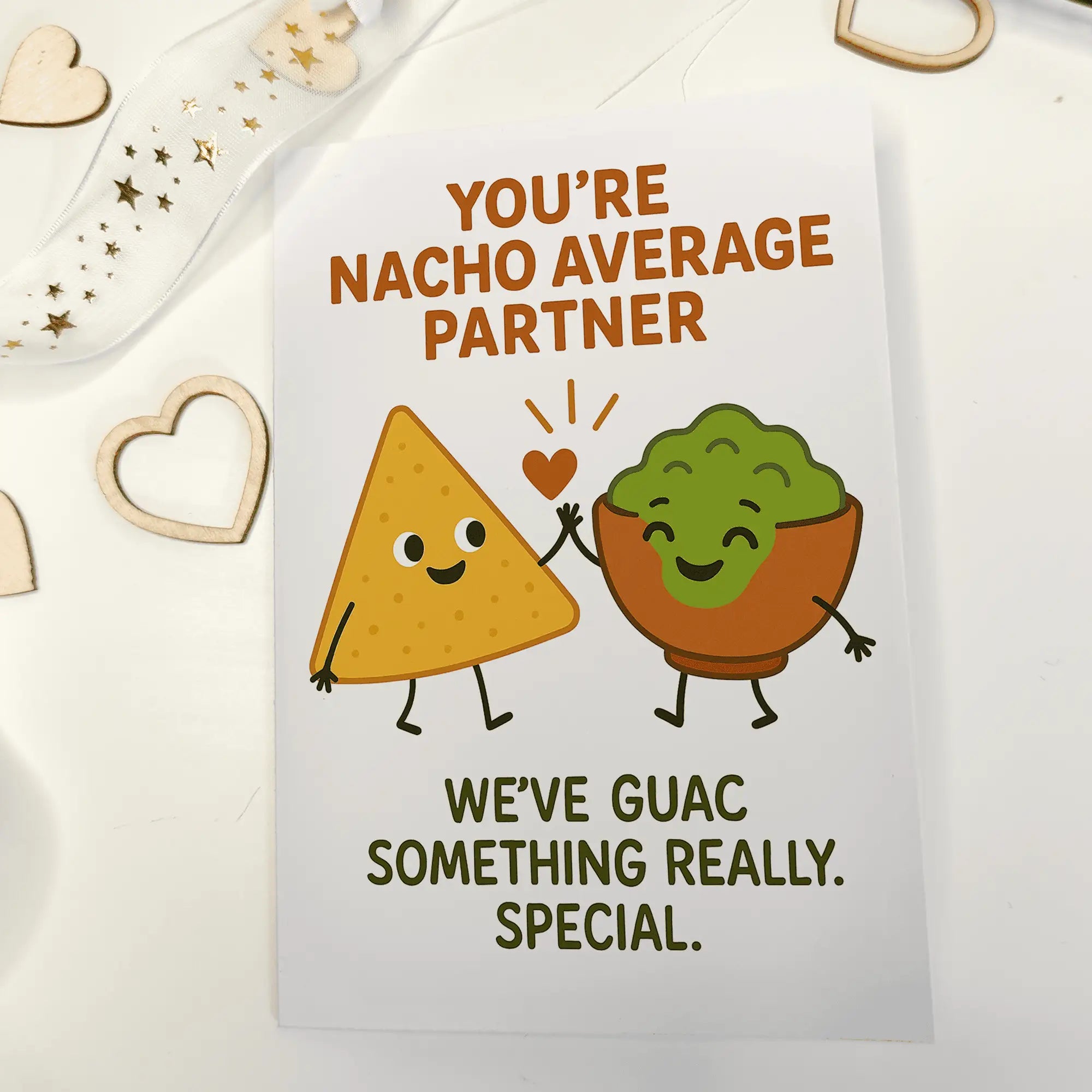 Nacho Average Partner - Funny Relationship Anniversary Card - Greeting Card