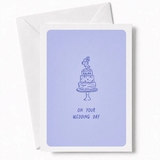 On Your Wedding Day | Wedding Cake Card - wedding cake, wedding day, wedding cake card, cake card, three-tier wedding