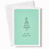On Your Wedding Day | Wedding Cake Card - wedding cake, wedding day, wedding cake card, cake card, three-tier wedding