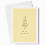 On Your Wedding Day | Wedding Cake Card - wedding cake, wedding day, wedding cake card, cake card, three-tier wedding