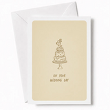 On Your Wedding Day | Wedding Cake Card - wedding cake, wedding day, wedding cake card, cake card, three-tier wedding