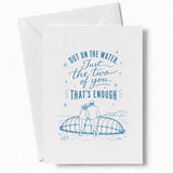 Handmade - Greeting Card - Coastal Wedding Card – Just the Two of You That’s Enough | Ireland