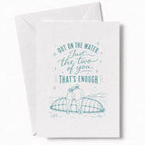Handmade - Greeting Card - Coastal Wedding Card – Just the Two of You That’s Enough | Ireland