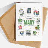 Personalised Accountant Birthday Card - birthday card, personalised accountant birthday, accountant birthday card,