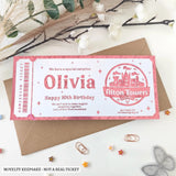 Personalised Alton Towers Resort Birthday Ticket | Kids Surprise Gift - alton towers, alton towers resort, towers