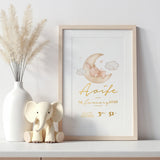 Personalised Baby Name Nursery Wall Print - Prints - Printarelle