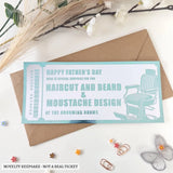 Personalised Barber Booking Voucher | Haircut & Beard Gift for Him - experience gifts, booking voucher, personalised