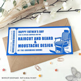 Personalised Barber Booking Voucher | Haircut Beard & Moustache Father’s Day Gift - experience gifts, booking voucher,
