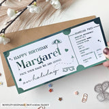 Personalised Birthday Boarding Pass Ticket | Foil Finish - boarding pass ticket, boarding pass, pass ticket, birthday