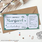 Personalised Birthday Boarding Pass Ticket | Foil Finish - boarding pass ticket, boarding pass, pass ticket, birthday