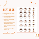 Personalised Confirmation Stickers - Boy with Chalice - Stickers - Printarelle