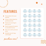 Personalised Confirmation Stickers for Boys | Thank You Favours - Stickers - Printarelle