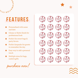 Personalised Confirmation Stickers for Girls | Party Keepsakes - Stickers - Printarelle