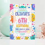 Personalised Cute Monster Birthday Party Invitation – Kawaii Pastel Creatures & Confetti - monster birthday, birthday