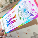 Personalised Drayton Manor Resort Birthday Ticket | Kids Surprise Gift - drayton manor resort, drayton manor, manor
