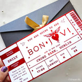 anniversary concert reveal foil ticket personalised surprise
