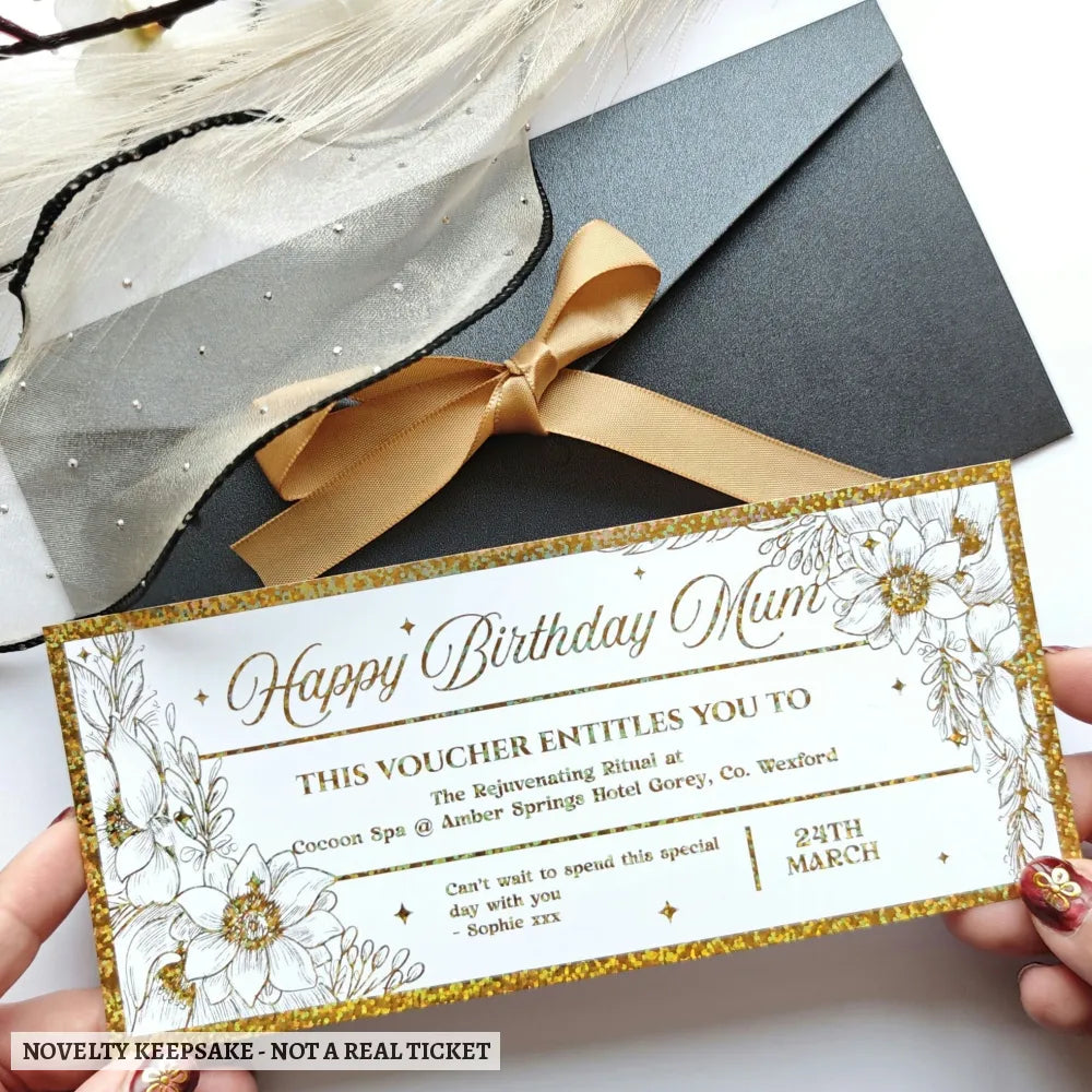 Personalised Foil Treatment Voucher Ticket Ireland - personalised foil, county cork, wellness experiences, premium foil