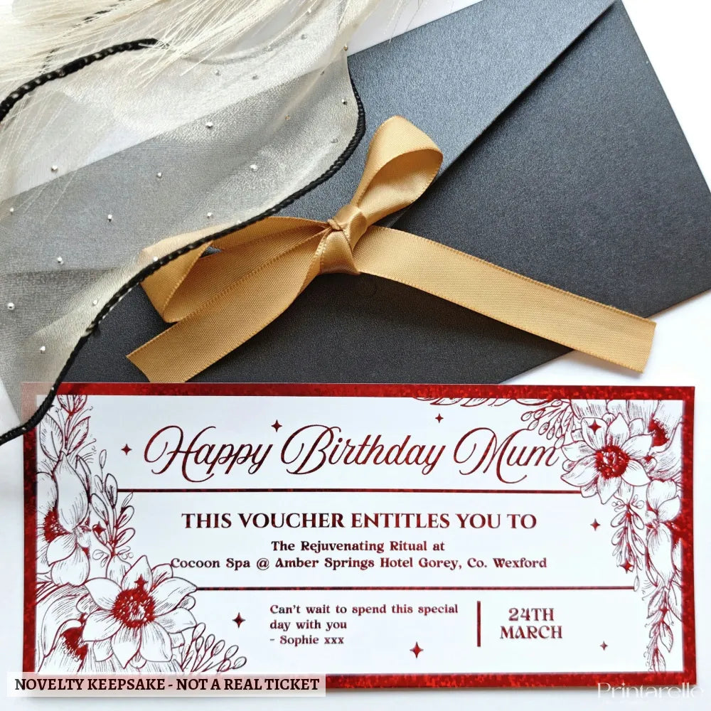 Personalised Foil Treatment Voucher Ticket Ireland - personalised foil, county cork, wellness experiences, premium foil